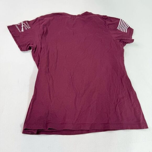 Grunt Style Tee Shirt Womens XXL Wine Listens Burgundy Crewneck Pullover - Picture 5 of 6